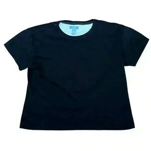 Horny Toad Black Women’s Large Short Sleeve Shirt Thick Material